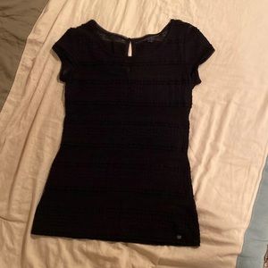 Guess Black Lace Top